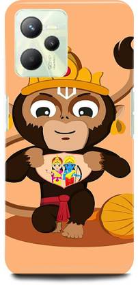 JUGGA Back Cover for realme C35, RMX3511, HANUMAN, JI, MARUTI, BAJRANG, BALI, CARTOON