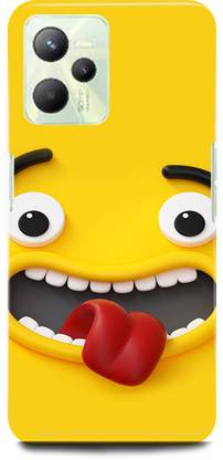 JUGGA Back Cover for realme C35, RMX3511, YELLOW, MINIONS, CARTOON, FUNNY