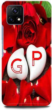 JUGGA Back Cover for Vivo Y72 5G, V2060, G LOVES P NAME,G NAME, P LETTER, ALPHABET,G LOVE P NAME