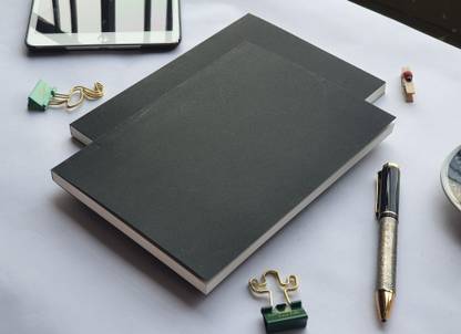 TORTUGA A5 SoftBound Notebook, 120 GSM, A5 Journal Blank 100 Page (BLACK) A5 Notebook UNRULED 100 Pages
