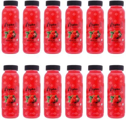 ALPHA 8 Natural Energizer & Immunity Booster, Healthy Juice (Strawberry) (12X200 ML)