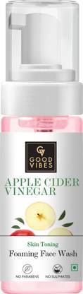 GOOD VIBES Skin Toning Foaming  - Apple Cider Vinegar Face Wash