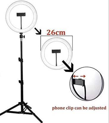 BHIMANSHI ASSOCIATES NMFM 10 INCH LED RING LIGHT WITH 7FT TRIPOD STAND Tripod Kit