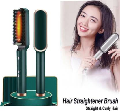 FIVANIO Electric Straightener Brush With 5 Temperature Control Hair Straightener for & Men, Hair Styler, Straightener ne Brush Hair Straightener