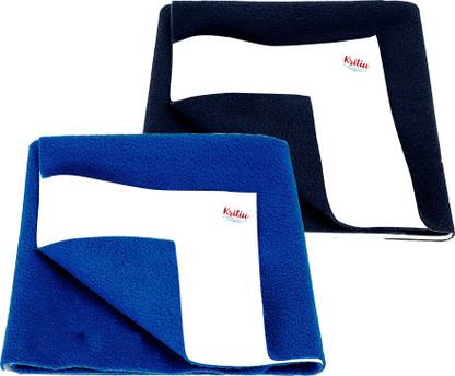 KRITIU Pack of 2 Baby Dry Sheet Mattress Bed Protector Washable for Kids Infant 50x70cm