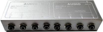 sriaarnika M J-10 Multiple Jack 1 to 4 Channel Dual Splitter Mono Passive Instrument In/Outs