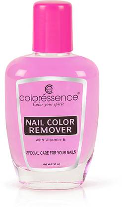 COLORESSENCE Nail Polish Remover Vitamin E Infused Formula, Transparent