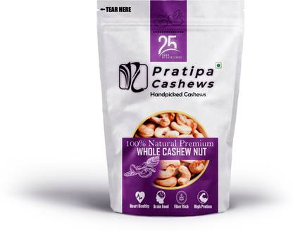 Pratipa Cashews Premium Natural Whole Cashews