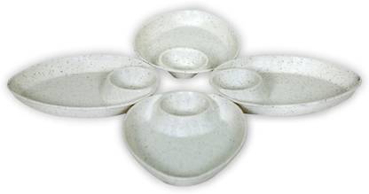 Dipchu WHITE DYNAMITE CHIP AND DIP 04 Chip & Dip Tray