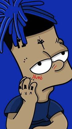 X Bart Simpson Rip X Rip Matte Finish Poster Paper Print