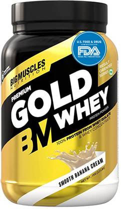 Bigmuscles Nutrition Premium Gold Whey, Smooth Banan Bigmuscles Nutrition Premium Gold Whey, Smooth Banan