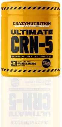CrazyNutrition Creatine Compound Powder- Orange & Mango Flavour {60 Servings, 450 gm} Weight Gainers/Mass Gainers