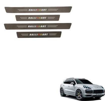 SEMAPHORE Decorative Carbon Sticker RALLIART Design For Porsche Cayenne Door Sill Plate