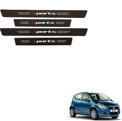 SEMAPHORE Decorative Carbon Fiber Car Anti-Scratch Sticker For Maruti Ritz Door Sill Plate