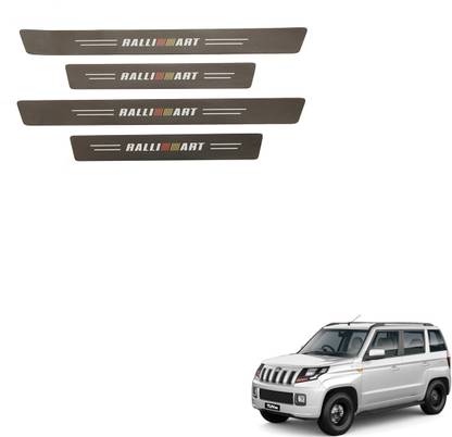 SEMAPHORE Decorative Carbon Sticker RALLIART Design For Mahindra TUV-300 Door Sill Plate