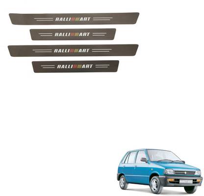SEMAPHORE Decorative Carbon Sticker RALLIART Design For Maruti 800 Door Sill Plate