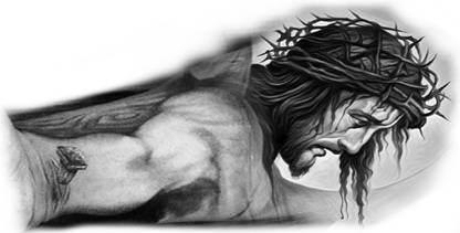 Ordershock Jesus Hand BW New Tattoo Design Waterproof Boys and Girls Temporary Body Tattoo