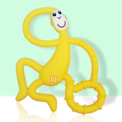Bembika International Teether - Shape Monkey Yellow Teether