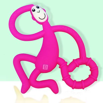 Bembika International Teether - Shape Monkey Pink Teether