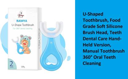 AARADHYAM MOON U Shaped Tooth Brush for Kids Brush Head For 2-6 Years Ultra Soft Toothbrush