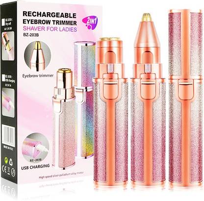 WunderVoX 2 in 1 Mini Electric Portable Eyebrow Trimmer-X123 Cordless Epilator