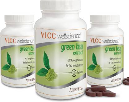 Vlcc Wellscience Green Tea Extract with 98% Polyphenols - 60 tablets