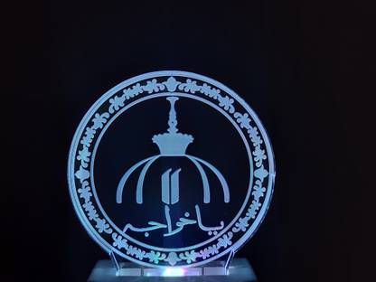 FROLIK MAKABARA Acrylic 3D Illusion RGB 7 Colour Changing LED Plug and Play Night Lamp