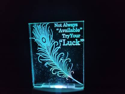 KAMPBROTHERS MOR PICH Acrylic 3D Illusion RGB 7 Colour Changing LED Plug and Play Night Lamp