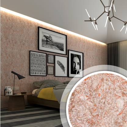 HITECH 52 cm x 22 cm Abstract Embossed Wallpaper