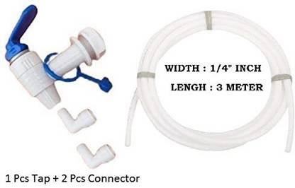 MG MART RO Tap Connector Suited for Many RO Models - 1/4" x 1/8" Solid Filter Cartridge