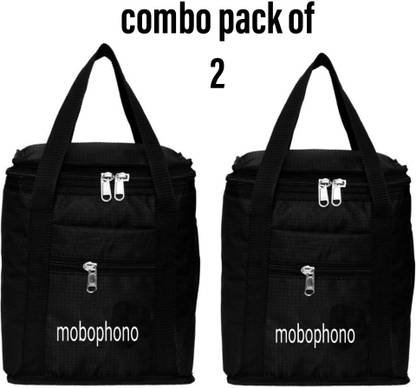 Mobophono Medium size 10 inches use upto 3 boxes lunch bag, tiffin bag Waterproof Lunch Bag
