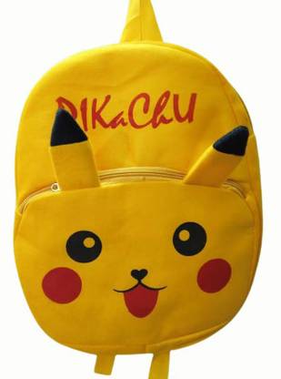 KSV Firefly Pikachu bag Plush Travel Nursery LKG School bag Backpack 3D upto 2-5 years Plush Bag