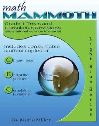 Math Mammoth Grade 1 Tests and Cumulative Reviews (Canadian Version)