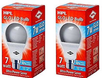 HPL GLO 7 W Basic Standard B22 LED Bulb