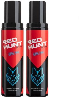 Red Hunt Cool Fire (125 ml Each) Fragrant Deodorant Spray Combo for men Pack of 2 Deodorant Spray  -  For Men