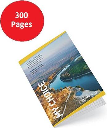 Viranchilal Long Notebooks Single Line Set of 6 A4 Notebook Ruled 300 Pages