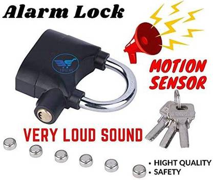 Rosario Anti Theft Sensor Alarm Lock for Home, Office and Bikes Safety Lock (Black) Door & Window Door Window Alarm