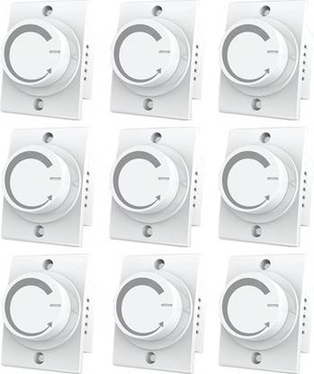 ASHIRWAD Socket Dimmer, Fan Regulator (Pack of 9) Step-Type Button Regulator