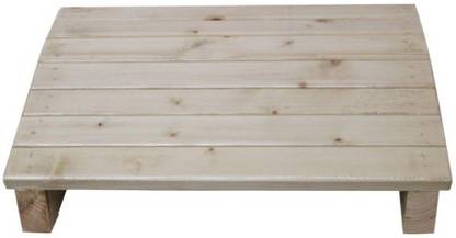 HEMKESH CREATION Foot Rest for Office in Natural Pine | Under Desk Foot Stool Foot Rest