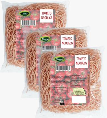 THANJAI NATURAL Tomato Noodles 180g X 3 (540g) of Natural Processed Noodles No Maida & No MSG| Instant Noodles Vegetarian