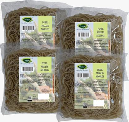 THANJAI NATURAL Pearl Millet Noodles 180g X 4 (720g) of Natural Noodles (No Maida & No MSG)| Instant Noodles Vegetarian