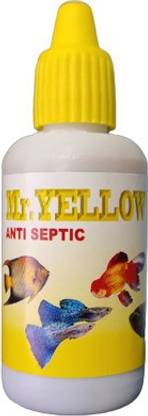 Mr Traders Mr.Yellow Anti Septic 30 ml for Aquarium Fishes Pet Health Supplements