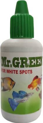 Mr Traders Mr.Green For White Spots 30 ml For Aquarium Fishes Pet Health Supplements