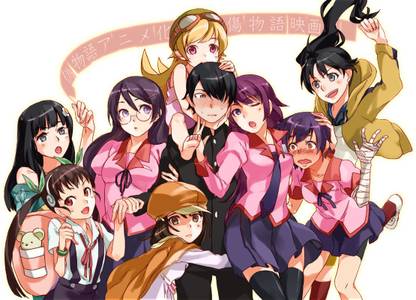 Monogatari Bakemonogatari Anime Series Hd Matte Finish Poster Paper Print