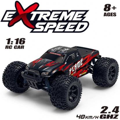 OM TOY ZONE Extreme Speed RC Cars, 40KM/H High Speed 4WD 1:16 Scale 2.4GHZ Monster Truck