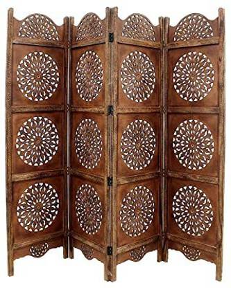 mirza art Solid Wood Decorative Screen Partition