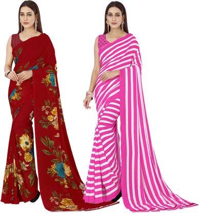 Floral Print Daily Wear Georgette Saree