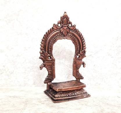 SearchersParadise SearchersParadise Handmade Copper makara thoranam, Patina Antique Finish, Decorative Showpiece  -  8 cm