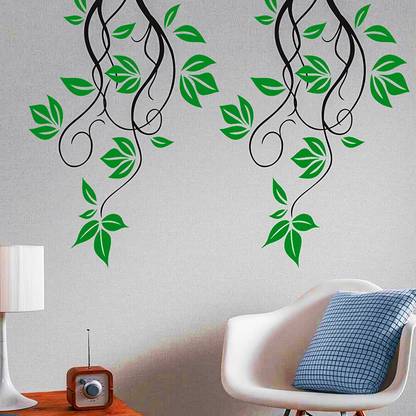 MMD DECORATION Pinnate Leaf DIY Reusable Wall Painting Stencil for Home Decoration Wall Stencil Stencil