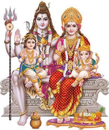 ZEN TREK 45 cm shiva gods wall Self Adhesive Sticker